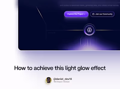 How to achieve glow effect💡