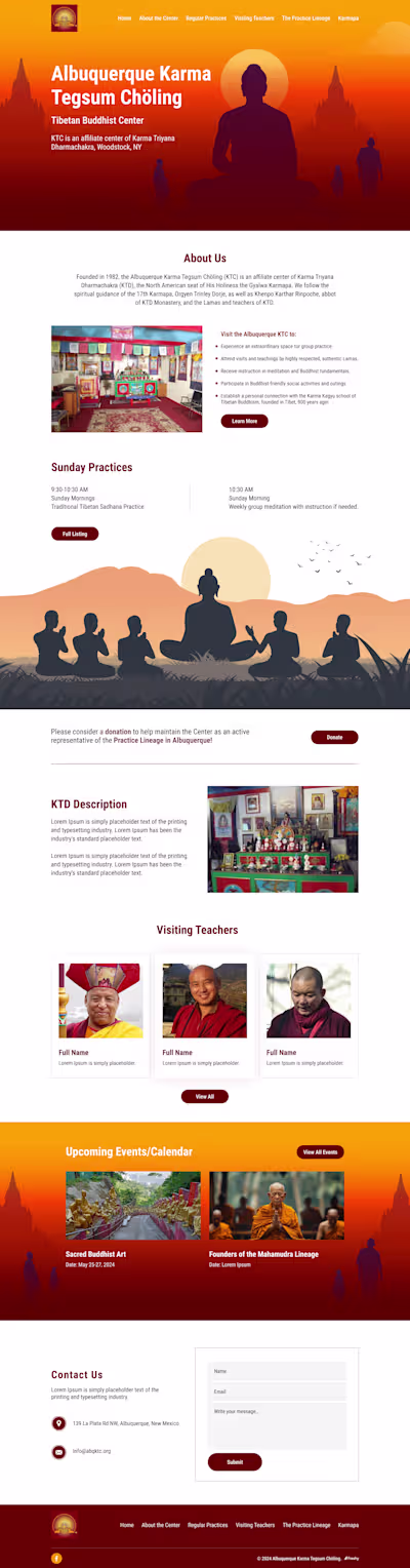 End-to-end website design and development