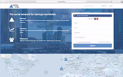 Startup Today was a platform I created from scratch — a comm...