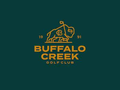 Buffalo Creek Golf Club Logo Design