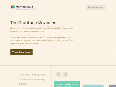 Gratitude Movement | An initiative by MentorCloud