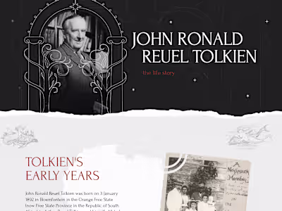 The life story of J. R. R. Tolkien