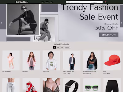 Clothing Shopping Website