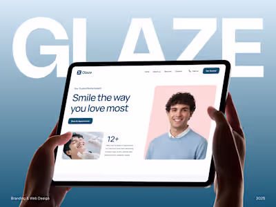 Glaze | Modern Dental Branding, Website & UI/UX Design