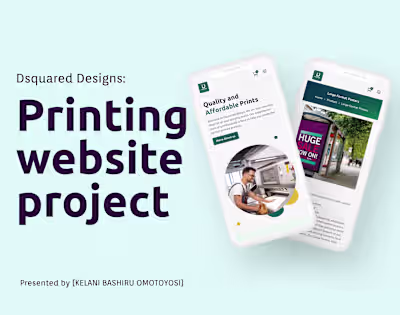 Printing Website Project