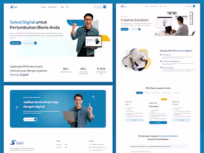 UI/UX Design for Digital Agency Website