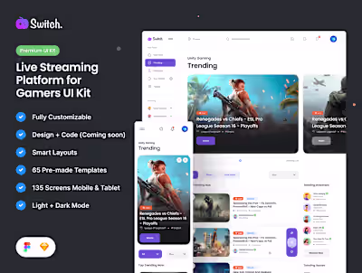Switch Live streaming UI 