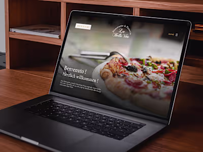 Web design and development for a local restaurant - LaBellaVita 