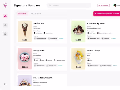 Signature Sundae: CMS tool