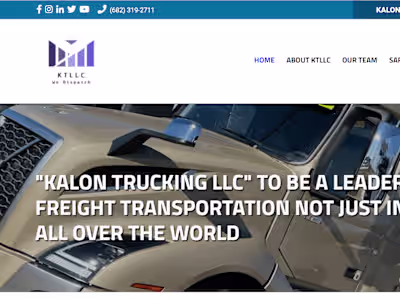 Kalon Trucking LLC | AT Kalon You Will Be Your Own Boss