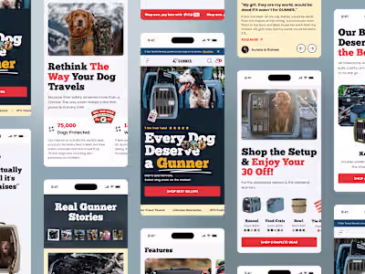 Gunner: E-commerce Web Design