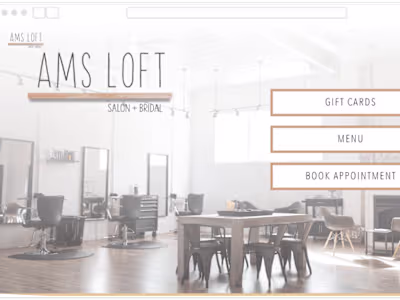 Beauty Salon Custom Design WordPress Website