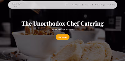 The Unorthodox Chef Catering Website