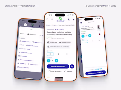 Clean and modern design for an e-commerce platform. ✅ Crisp ...