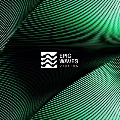 Logo Design For Epic Waves Digital 