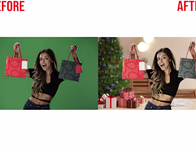 Christmas Theme Design - Background Replacement