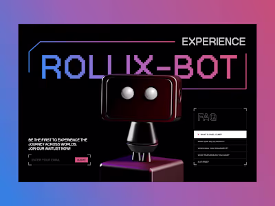 Rollix Chat Box - Spline x Webflow