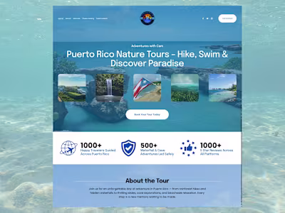 Project: Squarespace Website Design Client: Puerto Rico Natu...