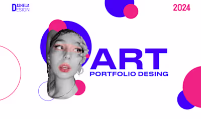 Landing page for artist