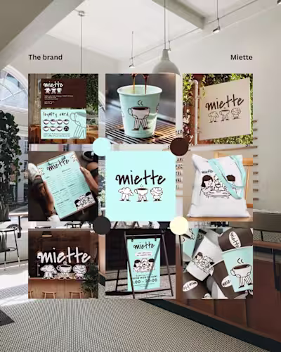 Moodboard vs the final brand