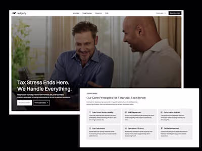 Framer Website Design and Development for a Tax Firm