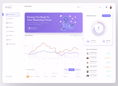 A.Crypto Dashboard Design