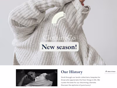 Framer Apparel Website