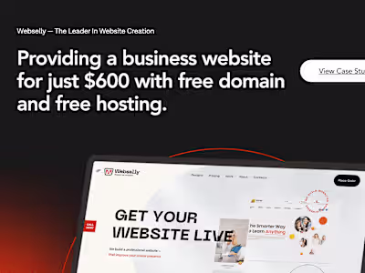 Webselly — The Leader In Website Creation (Web Application)