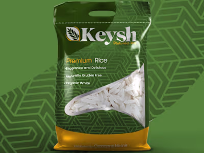 Keysh Rice logo & Packaging design