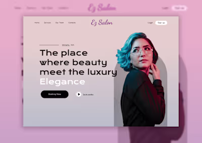 Luxury Website Design for a Salon 