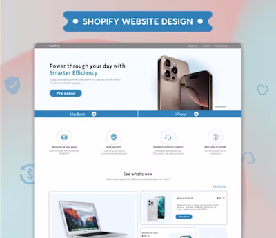 Apple Product eCommerce Website for TechHub