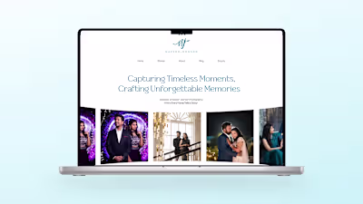 Website Design & Development for a Wedding Photography Brand