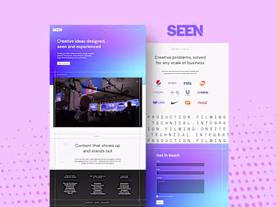 Framer Website Development for Seen Media UK