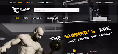 Classic Nutrition website, Netherlands