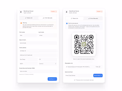 Simple form sharing, send a