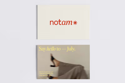 Studio Notam 💻 Brand Identity Design