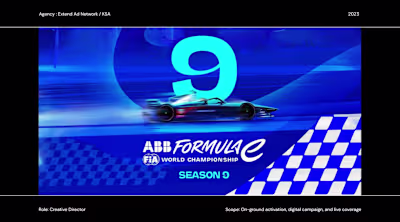 Creative Direction for Formula E Diriyah Season