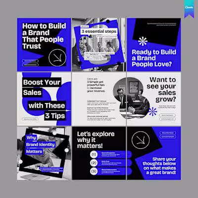 Brand Booster Carousel – Canva Social Media Template