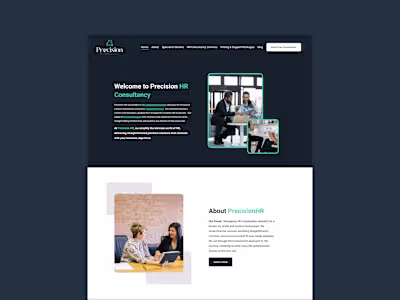 Squarespace website design for Precision HR Consultancy