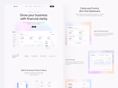 Fineeds – Finance Management SaaS Landing Page