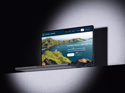 Layyina Travel Landing Page Design