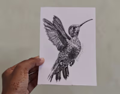 Postcard Illustration: Pen & Ink