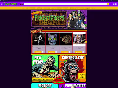 Modernization of Frightprops.com