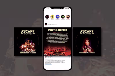 Escape Halloween Social media Campaign 