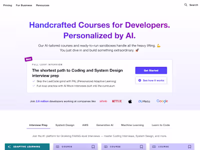 EdTech Platform for Developers