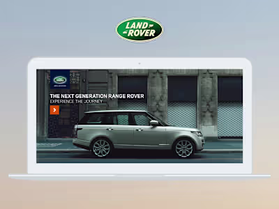 Land Rover / Range Rover Microsite UX Design