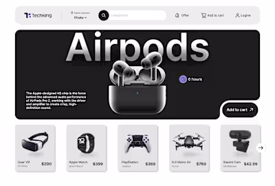 E-commerce Website Design for Tech Enthusiasts