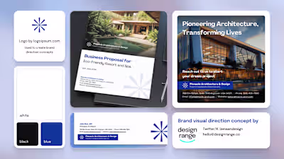 Visual designs for an architectural company