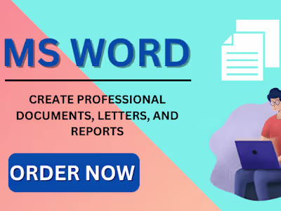 I will create professional documents, letters, and reports