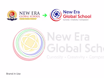 New Era Global School: Logo Redesign & Brand Revamp